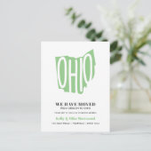 OHIO We hebben New address New Home verplaatst Briefkaart (Staand voorkant)