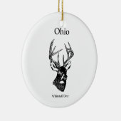 Ohio White Tail Deer Keramisch Ornament (Rechts)