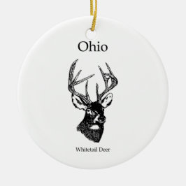 Ohio White Tail Deer Keramisch Ornament