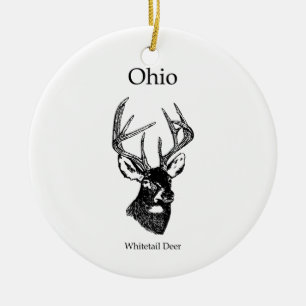 Ohio White Tail Deer Keramisch Ornament