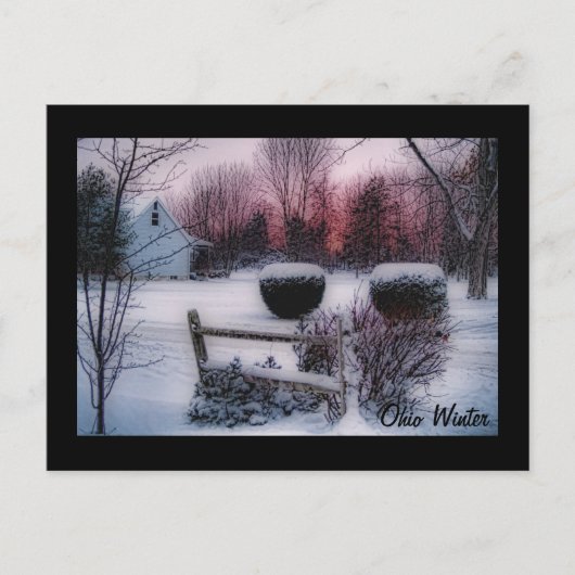 Ohio Winter briefkaart (Voorkant)