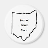 Ohio Worst State Magneet (Voorkant)