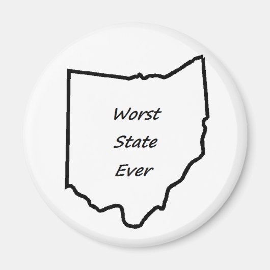 Ohio Worst State Magneet (Voorkant)