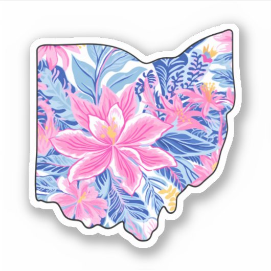 Ohio - Zomerse Sticker - Lilly Inspired (Voorkant)