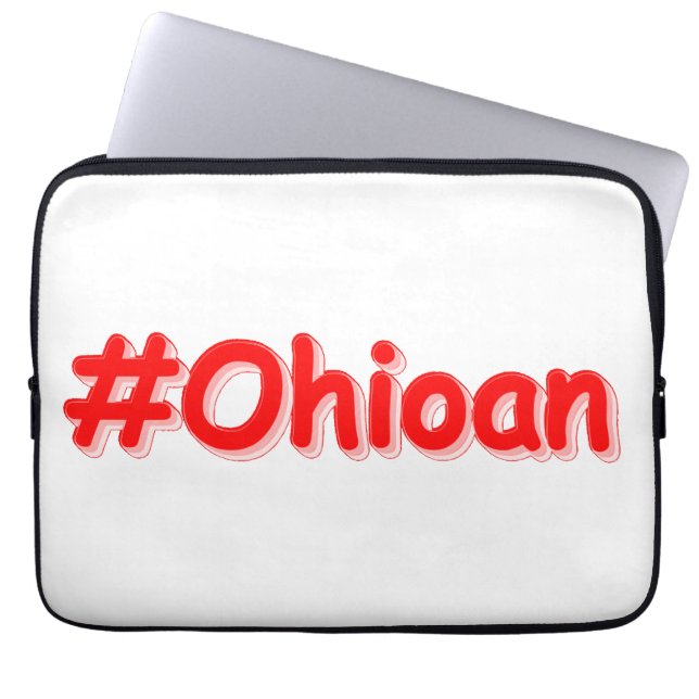 "#Ohioan " Cute Design. Bestel nu Laptop Sleeve (Voorkant)
