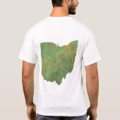 Ohioan Flag + Map T-Shirt (Achterkant)