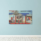 OhioBuckeye LakeLarge Letter ScenesOhio Canvas Afdruk (Insitu (Houten vloer))