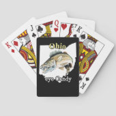 Ohio'Eye Snoep Fun Walleye Vist speelkaarten (Achterkant)