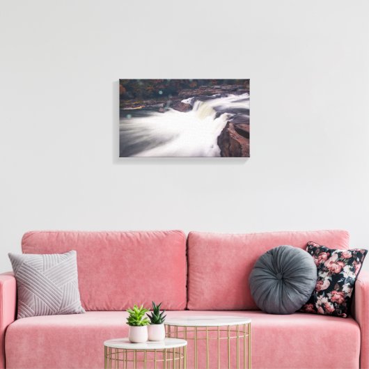 Ohiopyle Herfsten, Pennsylvania Canvas Afdruk (Insitu (Woonkamer))