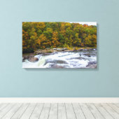 Ohiopyle Herfsten, Pennsylvania Canvas Afdruk (Insitu (Houten vloer))