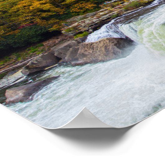 Ohiopyle Herfsten, Pennsylvania Poster (Hoek)