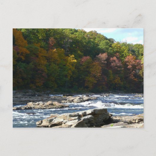Ohiopyle Rapids in Herfst Pennsylvania Briefkaart (Voorkant)