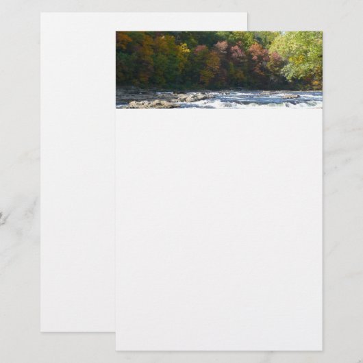 Ohiopyle Rapids in Herfst Pennsylvania Briefpapier (Voorkant / Achterkant)