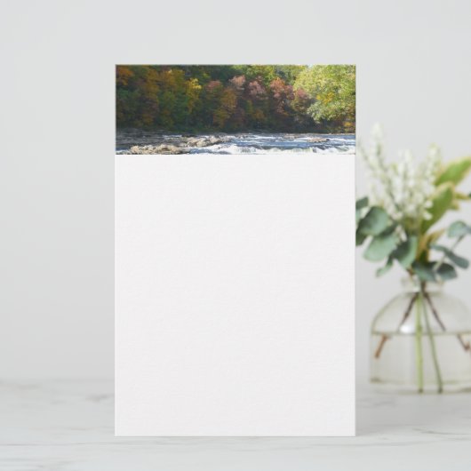 Ohiopyle Rapids in Herfst Pennsylvania Briefpapier (Staand voorkant)
