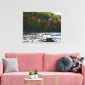 Ohiopyle Rapids in Herfst Pennsylvania Canvas Afdruk (Insitu (Woonkamer))