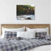 Ohiopyle Rapids in Herfst Pennsylvania Canvas Afdruk (Insitu (Slaapkamer))