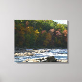 Ohiopyle Rapids in Herfst Pennsylvania Canvas Afdruk (Voorkant)