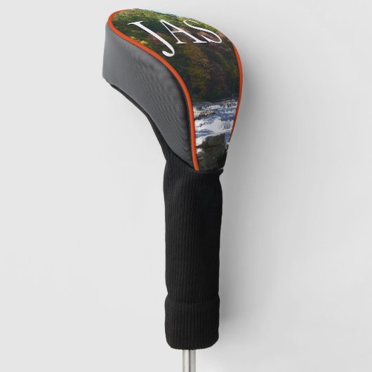 Ohiopyle Rapids in Herfst Pennsylvania Golfheadcover (Schuin)