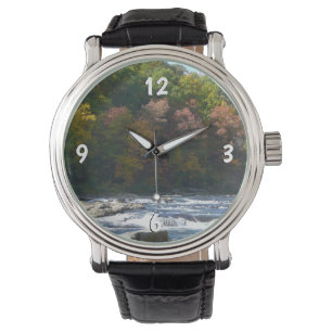 Ohiopyle Rapids in Herfst Pennsylvania Horloge