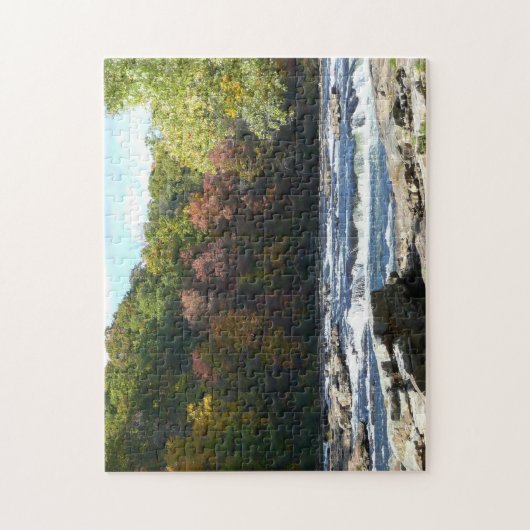 Ohiopyle Rapids in Herfst Pennsylvania Legpuzzel (Verticaal)