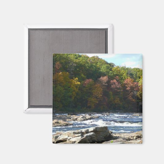 Ohiopyle Rapids in Herfst Pennsylvania Magneet (Voorkant / Achterkant)