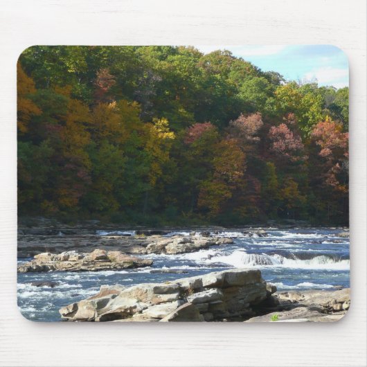 Ohiopyle Rapids in Herfst Pennsylvania Muismat (Voorkant)