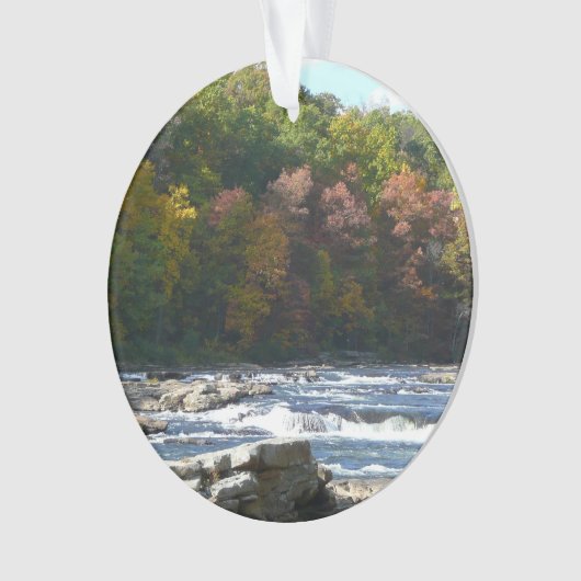Ohiopyle Rapids in Herfst Pennsylvania Ornament (voorkant)
