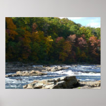 Ohiopyle Rapids in Herfst Pennsylvania