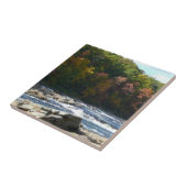 Ohiopyle Rapids in Herfst Pennsylvania Tegeltje (Zijkant)