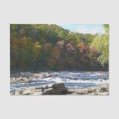Ohiopyle Rapids in Herfst Pennsylvania Tissuepapier (Voorkant)
