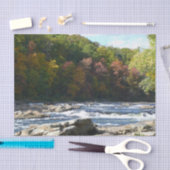 Ohiopyle Rapids in Herfst Pennsylvania Tissuepapier (Craft)