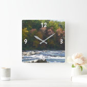 Ohiopyle Rapids in Herfst Pennsylvania Vierkante Klok (Huis)