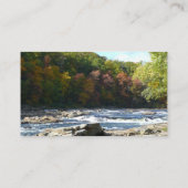 Ohiopyle Rapids in Herfst Pennsylvania Visitekaartje (Achterkant)