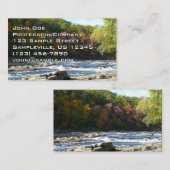 Ohiopyle Rapids in Herfst Pennsylvania Visitekaartje (Voorkant / Achterkant)