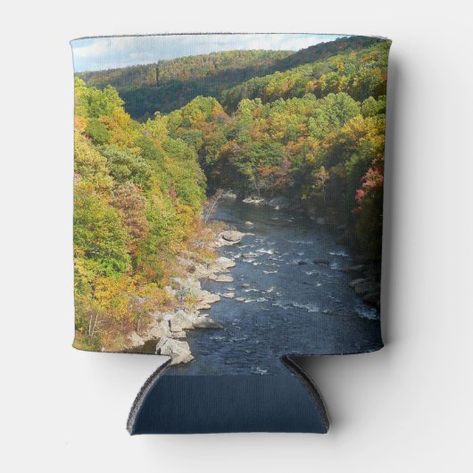 Ohiopyle River in Herfst I Pennsylvania Autumn Blikjeskoeler (Voorkant)