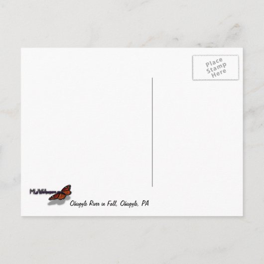 Ohiopyle River in Herfst I Pennsylvania Autumn Briefkaart (Achterkant)