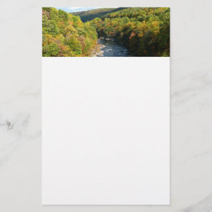 Ohiopyle River in Herfst I Pennsylvania Autumn Briefpapier