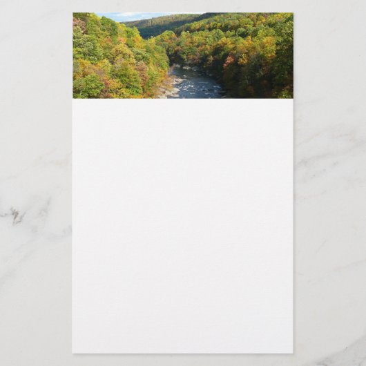 Ohiopyle River in Herfst I Pennsylvania Autumn Briefpapier (Voorkant)