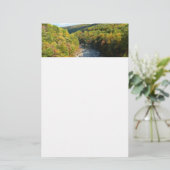 Ohiopyle River in Herfst I Pennsylvania Autumn Briefpapier (Staand voorkant)