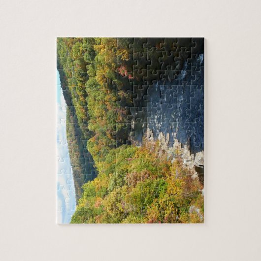 Ohiopyle River in Herfst I Pennsylvania Autumn Legpuzzel (Verticaal)