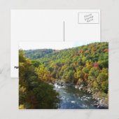 Ohiopyle rivier in Herfst II Autumn Pennsylvania Briefkaart (Voorkant / Achterkant)