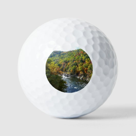 Ohiopyle rivier in Herfst II Autumn Pennsylvania Golfballen (Voorkant)
