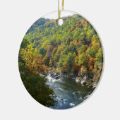 Ohiopyle rivier in Herfst II Autumn Pennsylvania Keramisch Ornament (Links)