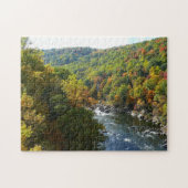 Ohiopyle rivier in Herfst II Autumn Pennsylvania Legpuzzel (Horizontaal)