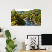 Ohiopyle rivier in Herfst II Autumn Pennsylvania Poster (Thuiskantoor)