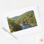 Ohiopyle rivier in Herfst II Autumn Pennsylvania Rechthoekige Sticker (Envelop)
