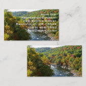 Ohiopyle rivier in Herfst II Autumn Pennsylvania Visitekaartje (Voorkant / Achterkant)