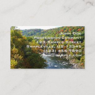 Ohiopyle rivier in Herfst II Autumn Pennsylvania Visitekaartje