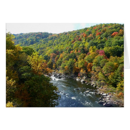 Ohiopyle rivier in herfst II Pennsylvania herfst (Voorkant Horizontaal)