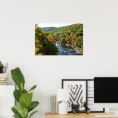 Ohiopyle rivier in herfst II Pennsylvania herfst Poster (Thuiskantoor)